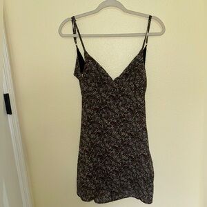 Blush Black Wrap Camisole Dress